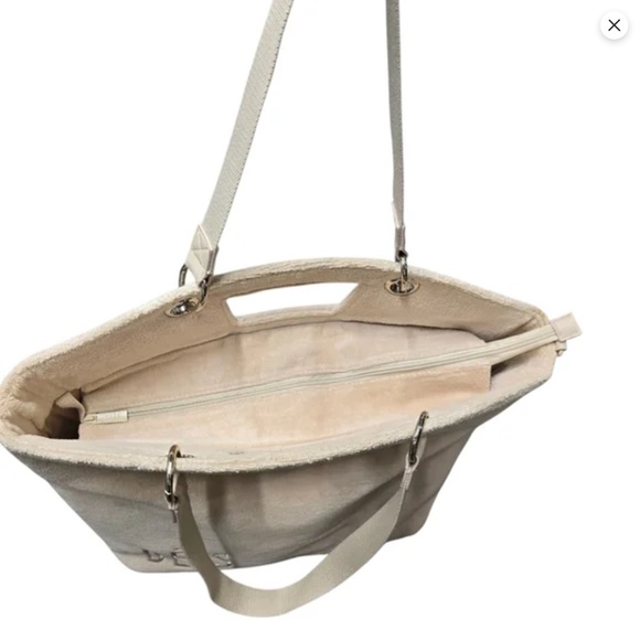 The Terry Tote – Beige | Large Cotton Terry Tote Bag | Sustainable Carryall - Picture 5 of 15